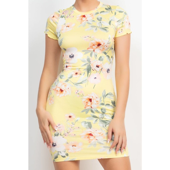 💥Floral Print Summer T-Shirt Dress - Picture 10 of 11